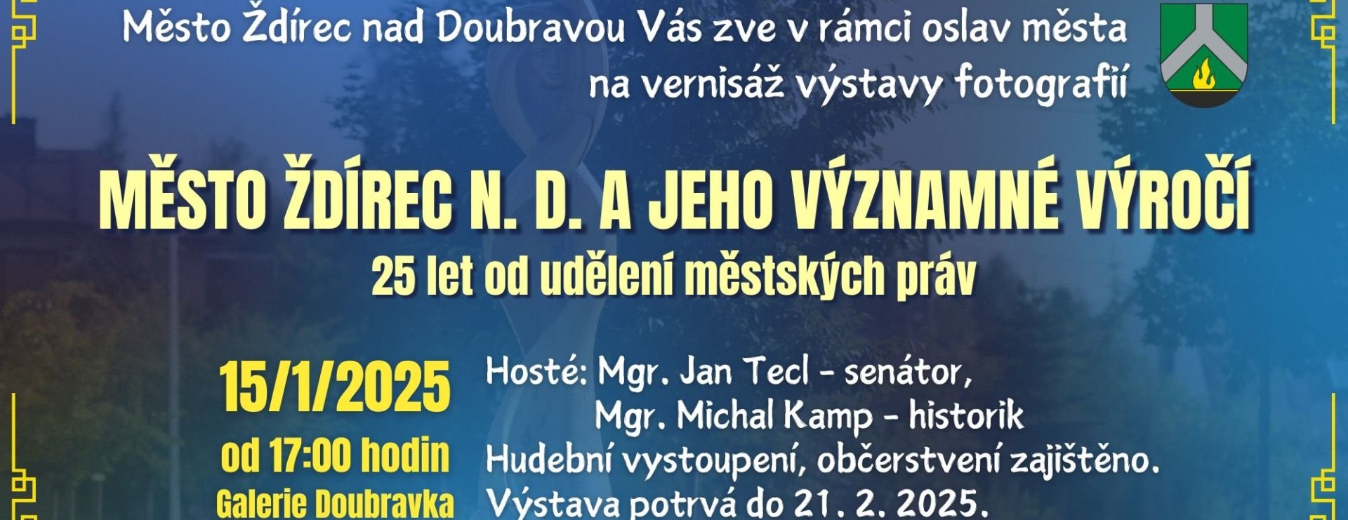 Výstava fotografií "Město Ždírec n. D. a jeho významné výročí"